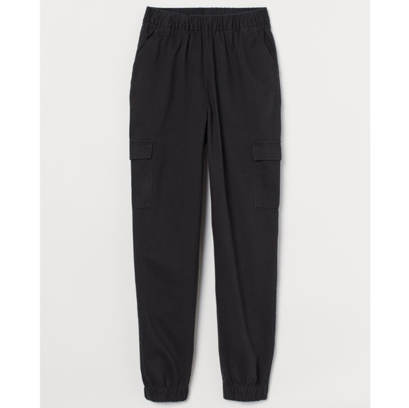 H&M Pants - Divided by H&M Twill Cargo Pants- Black